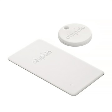 Chipolo One Point + Chipolo Card Point 防丟小幫手 支援安卓尋找功能 自帶孔洞設計 電池續航力提升  PCB-WE  1組
