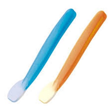 KUKU防燙湯匙(藍/橘)