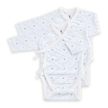 早產兒專用兩段調節式內衣兔裝-2入(鋅纖維)