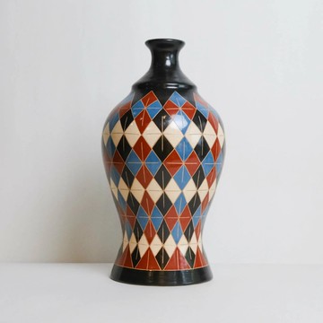 尼加拉瓜手工陶器、花器【花磚】紀念品禮物首選