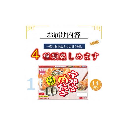 ふるさと納税 栃木県 真岡市  宇都宮餃子４種セット(肉／野菜／しそ／にら)