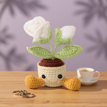 【情人節】鈎織迷你盆栽~~客制~~