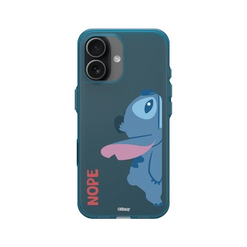 iPhone 17 Clear (相機按鈕) 夜幕藍 - 迪士尼-史迪奇 Disney Stitch - 史迪奇 - 哼 NOPE