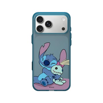 iPhone 17 Pro Max Clear (相機按鈕) 夜幕藍 - 迪士尼-史迪奇 Disney Stitch - 史迪奇 - 史迪奇與Scrump