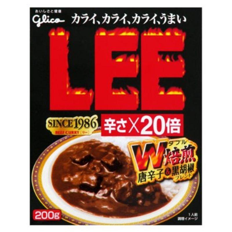 グリコ ビーフカレーLEE 辛さ×20倍 200g×10食