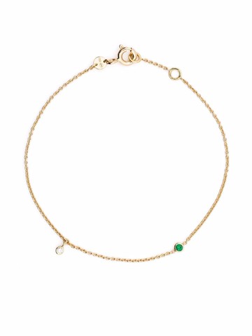 We by WHITEbIRD - 18kt yellow gold Clarisse diamond emerald bracelet - women - 18kt Yellow Gold/Emerald/Diamond - One Size