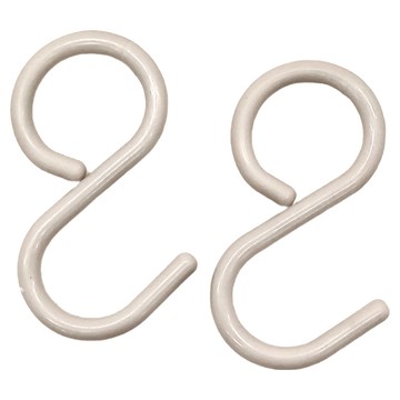 SHIMOYAMA 防掉型多功能S型掛勾 大 2個  1組  灰色