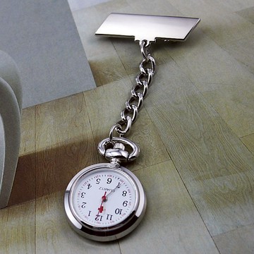 護士掛表胸表醫生懷表女夾子男女用考試靜音手表防水石英簡約復古