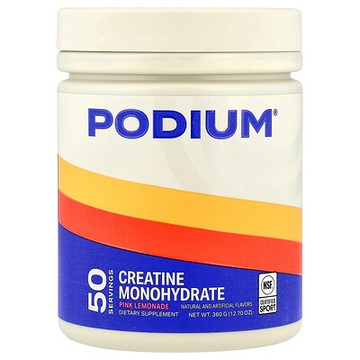 Podium Nutrition, 一水肌酸，粉色檸檬水味，12.7 盎司（360 克）