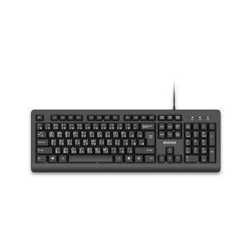 Esense S5650 英文大字體標準鍵盤 黑色