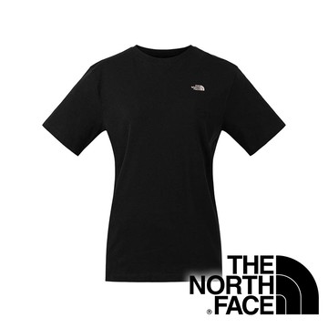 【THE NORTH FACE 美國】女圓領短袖棉T恤『黑』NF0A8JKZ 戶外 露營 登山 健行 休閒 時尚 出國 旅遊 短袖 T恤