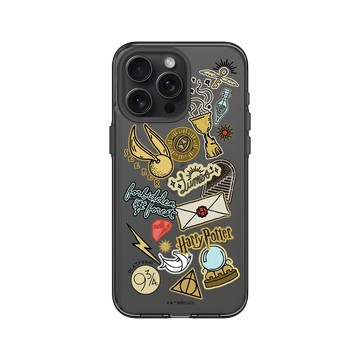 iPhone 15 Pro Max Clear 酷墨灰 - 哈利波特 Harry Potter - Sticker - 霍格華茲校園生活