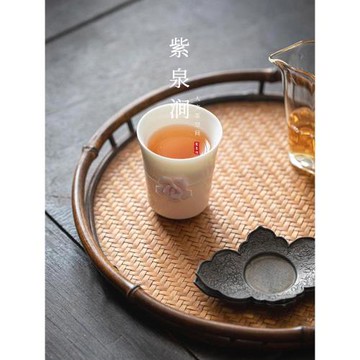 JOJO'S L. PD.紫泉澗.手工捏花主人聞香茶杯功夫茶品茗杯 | 采血