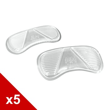 糊塗鞋匠 優質鞋材 F22 4mm矽膠條紋後跟貼 5雙