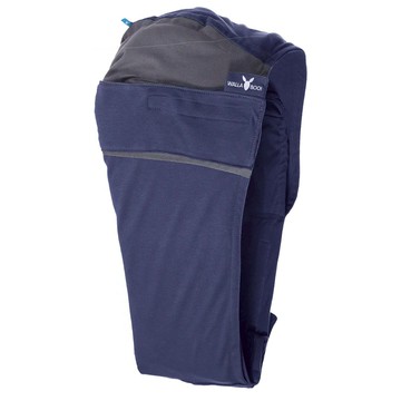 雙色特別款 3合1純棉嬰兒背巾  嬰兒(3.5-13kg)  藍灰色