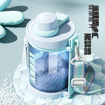特惠🚀🚀✨塑料杯 2025夏季新款簡約風喝水杯 男女通用透明大容量雙吸元氣奶茶水壺