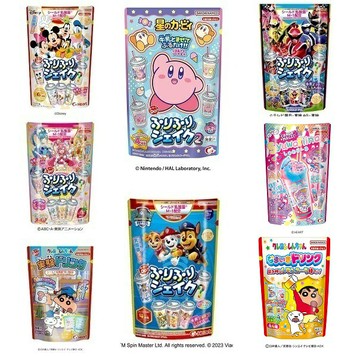 【江戶物語】Heart 萬代 DIY 卡通搖搖杯系列 飲料粉 乳酸菌 手作 BANDAI 食玩 日本原裝 日本進口