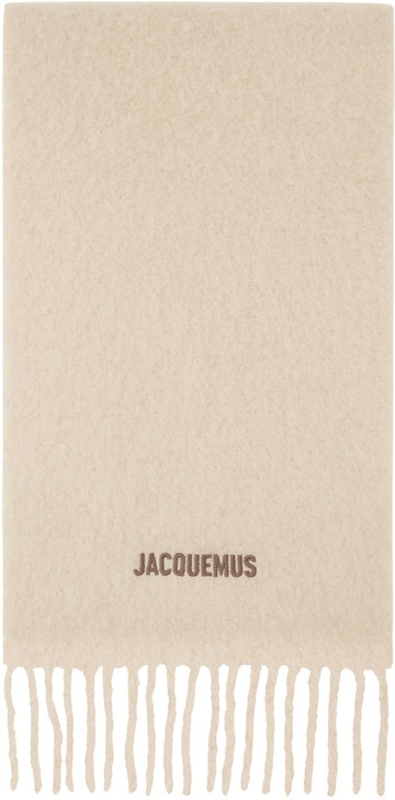 JACQUEMUS 米色 Les Classiques 系列 L'écharpe Moisson 围巾
