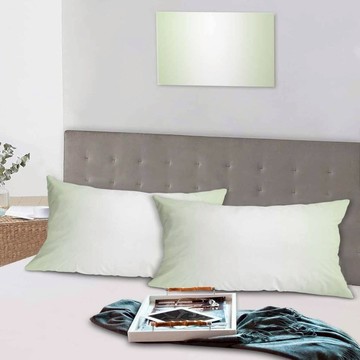 貝淇小舖 60支100%天絲壓框薄枕頭套  47 x 75cm  艾琳綠  1組