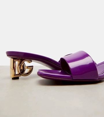 Dolce & Gabbana DG leather mules