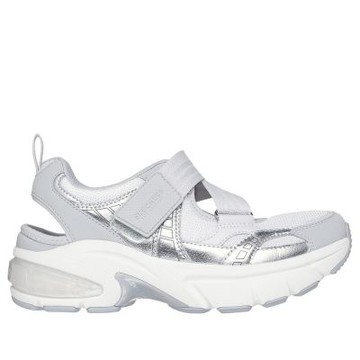 Skechers 思克威爾 Shadow [177387GRY] 女 休閒 涼鞋 Y3K 透氣 灰
