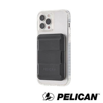 美國 Pelican 派力肯 MagSafe 專用硬式磁吸卡片收納盒 黑色