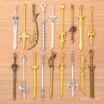 🔥DIY手工飾品配飾 20款動漫武器大刀長劍遊戲閤金兵器掛件配件U088 OOHD