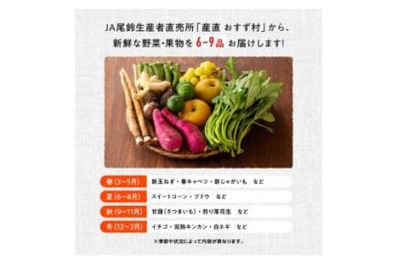 産直おすず村 季節の野菜と果物 厳選 詰め合わせセット（小）