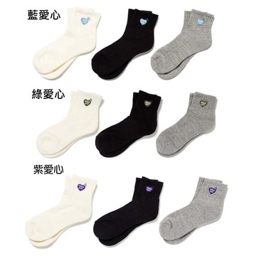 【日貨代購CITY】2024AW HUMAN MADE SHORT PILE SOCKS 紫 藍 綠 愛心 短襪 襪子