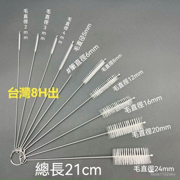 臺灣出貨🔥家用清潔清洗刷吸管茶壺嘴管道內小孔縫隙清洗長刷套裝清潔吸管刷 嘴管道內小孔縫隙清洗長刷套裝清潔吸管刷 CO2C