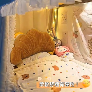 【臺灣有貨】法棍抱枕 法棍牛角包 堿水結 麵包抱枕 長條毛絨 夾腿神器 沙髮靠墊