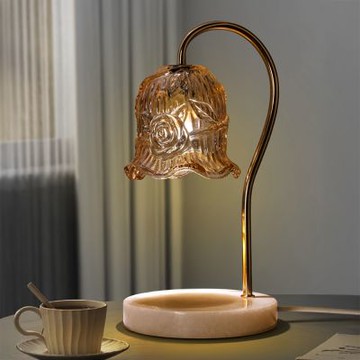 【Les nez 香鼻子】香氛融蠟燈 雲石玫瑰琥珀 贈燈泡(定時 可調光 香氛蠟燭 香氛)