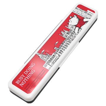 Skater Disney 餐具組 附盒  POOH 紅色  湯匙+筷子  1組