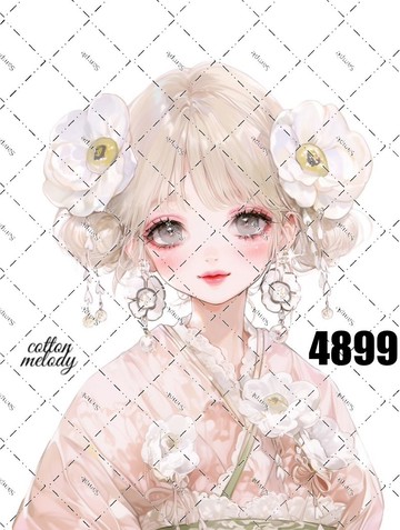 original sticker no.4899 人物貼紙 原創貼紙 原創人物貼紙 裝飾貼紙 cotton melody