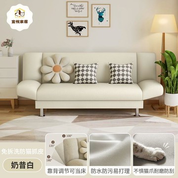 小戶型沙發客廳兩用沙發陽臺臥室迷你網紅出租房2023新款懶人沙發