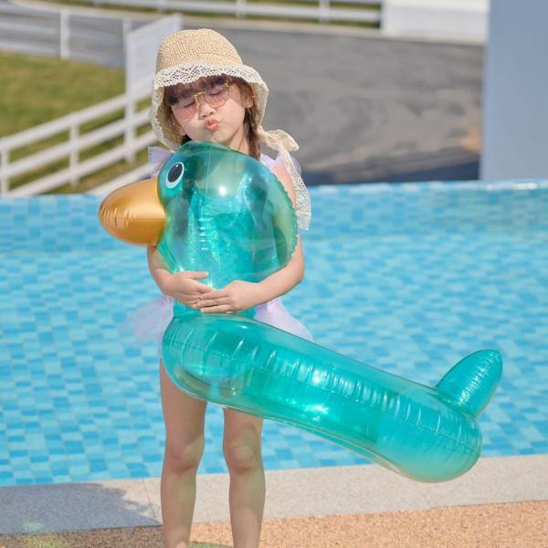 子供のための柔軟な浮き輪フロートキッドボーイガールグリーン1〜5歳