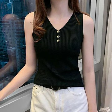 大尺碼 大尺碼背心 冰絲背心 無袖上衣 大碼 冰絲吊帶背心女夏無袖內搭修身打底衫外穿上衣