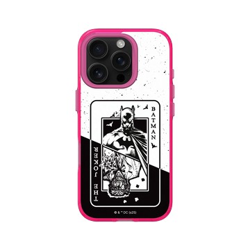 iPhone 16 Pro Clear 粉漾桃 - Batman 蝙蝠俠 - 撲克牌