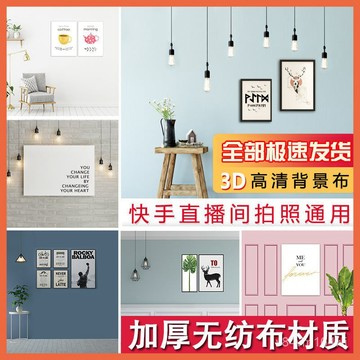 【優選好物】【加厚無紡佈】3D背景佈直播背景墻裝飾立體墻壁主播網紅ins掛佈jioyh S9OR