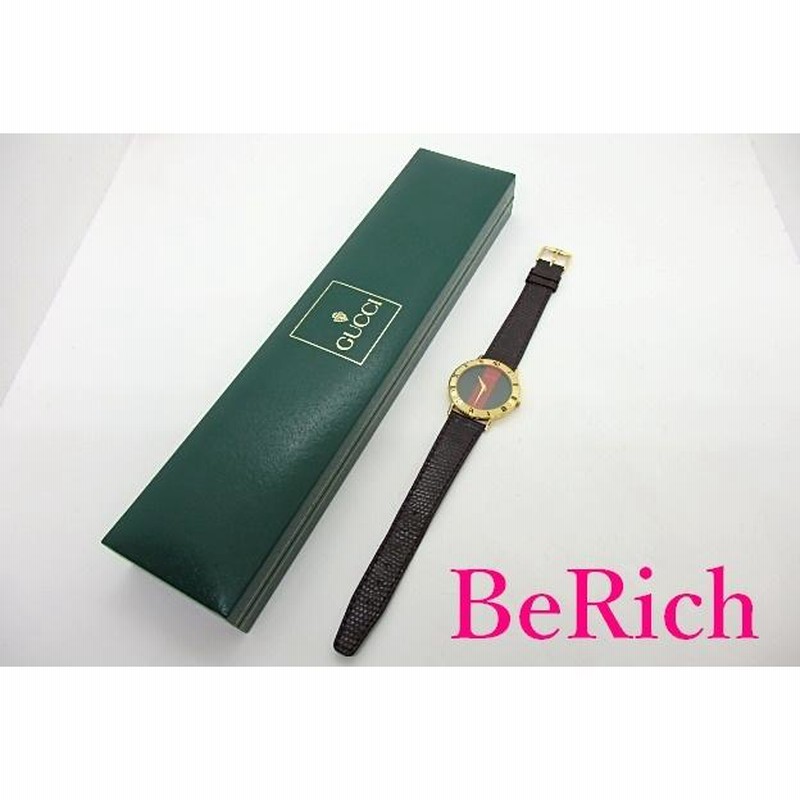 グッチ GUCCI メンズ 腕時計 3000.2.M グリーン レッド 文字盤