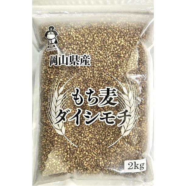 ダイシモチ 令和5年産 新麦 もち麦 2kg (2kg×1袋) 岡山県産 チャック付き