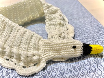 Swan Scarf 編織 天鵝圍巾 成人小童碼 3色選擇 頸巾 親子系列