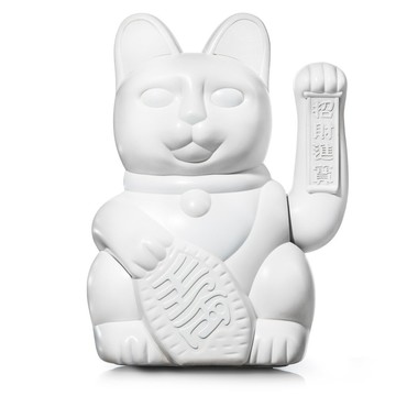 [福利商品]5-11_lucky-cat-幸運繽紛巨大招財貓-白色-30cm-1個