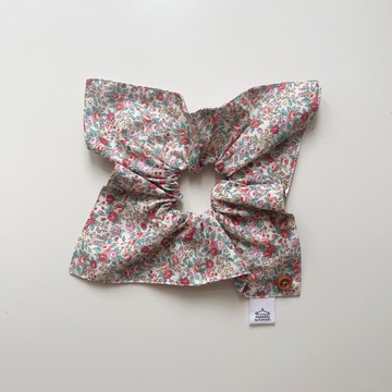 歐式 碎花 日本進口棉料 方巾髮圈