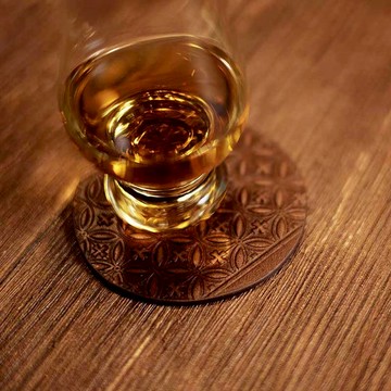 真皮雕花雙面酒杯墊 兩入組 真皮雕花雙面酒杯墊 兩入組