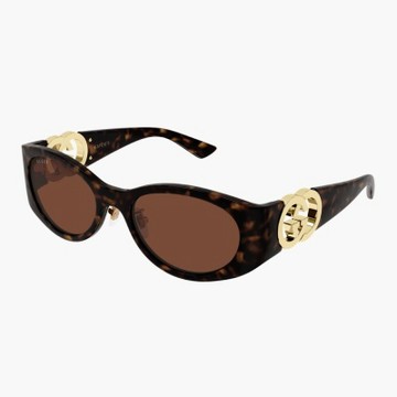 【GUCCI 古馳】貓眼膠框太陽眼鏡(GG2123SA-003)