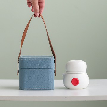 快客杯旅行茶具小套裝戶外便攜式簡約一壺二杯功夫泡茶壺茶杯單人