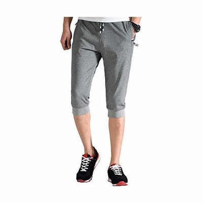 Tbmpoy ショートパンツ メンズ スポーツ ハーフパンツ トレーニング クロップドパンツ 七分 ジム 無地 スリム ポケット付き ダーク 通販 Lineポイント最大get Lineショッピング