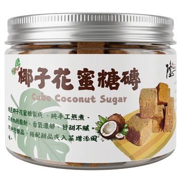 Longyes 隆一 椰子花蜜糖磚  120g  1罐