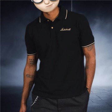 原的潮牌搖滾朋克重金屬樂手街頭樂牌個性中性短袖60年紀念polo衫